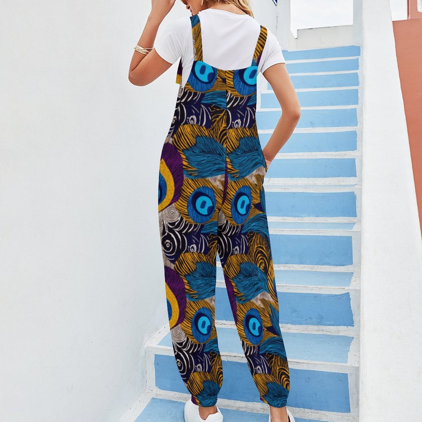 Spaghetti Strap Jumpsuit RP (All-Over Printing)