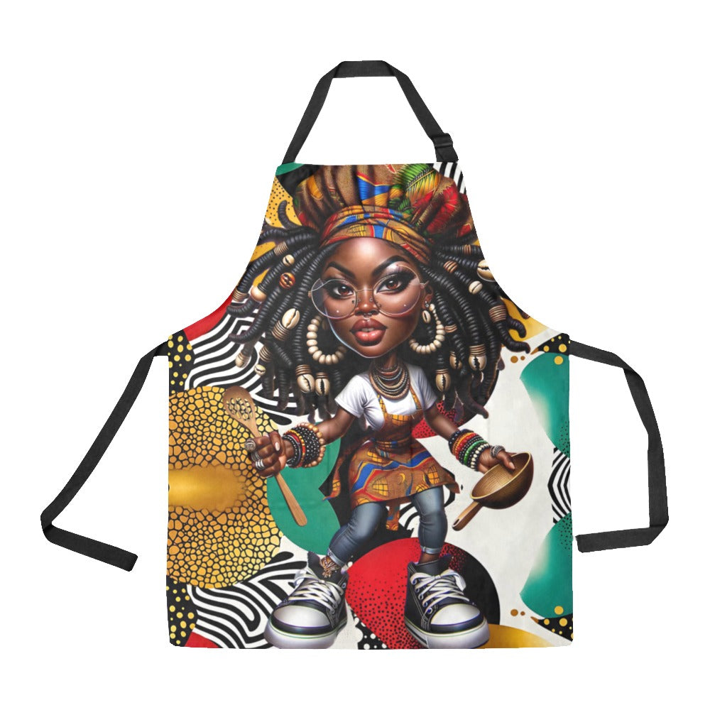AfroChef Mode Kitchen Apron All Over Print Apron