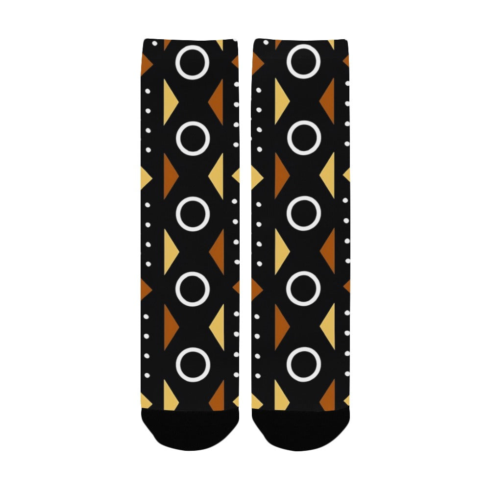 Afrocentric Pattern Men's Socks Women's Custom Socks