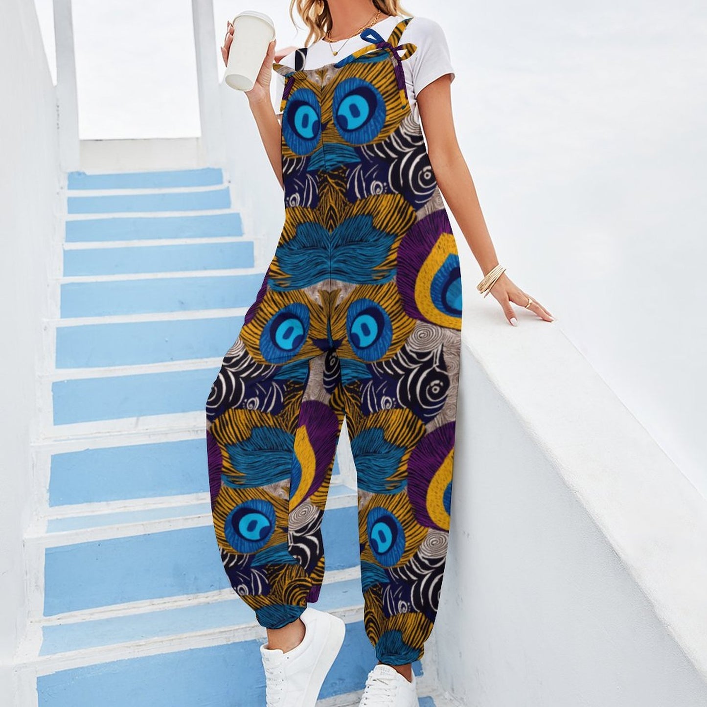 Spaghetti Strap Jumpsuit RP (All-Over Printing)