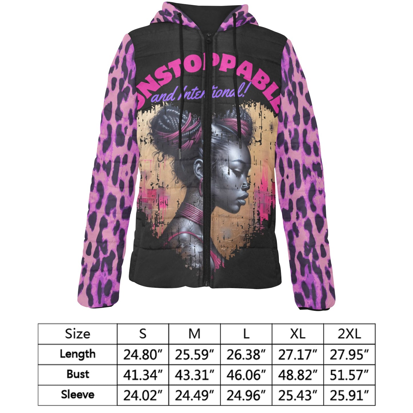Women's Padded Hooded Jacket (H46)