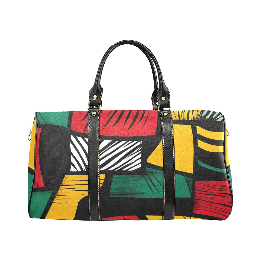 Geometric Pattern Waterproof Travel Bag New Waterproof Travel Bag/Large (Model 1639)