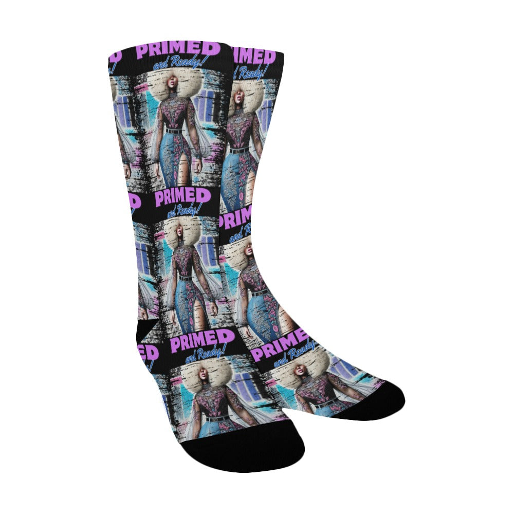 Primed and Ready Socks Custom Socks for Women