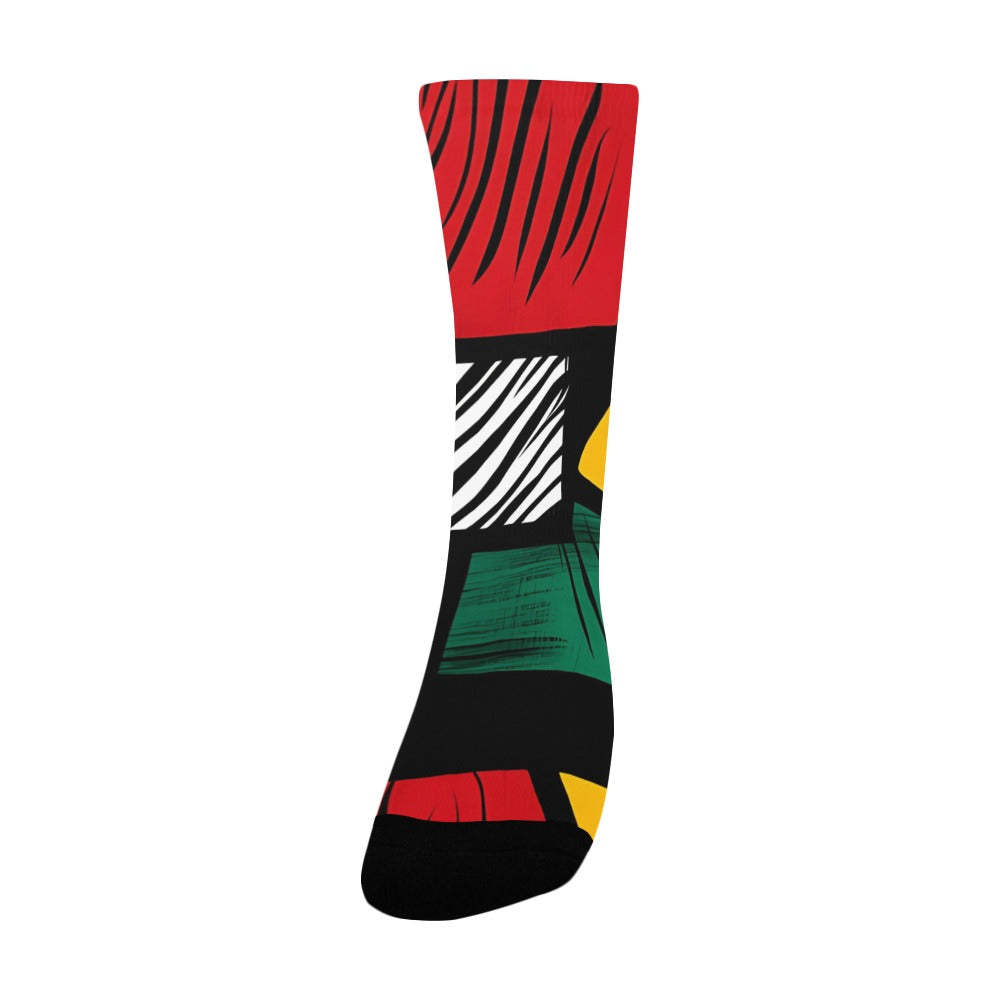 Geometric Pattern Men's Socks Women's Custom Socks