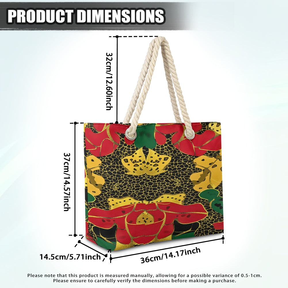 Hemp rope tote bag