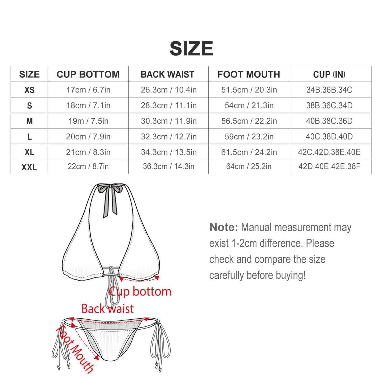 Halter Triangle Bikini BK2136 (All-Over Printing)