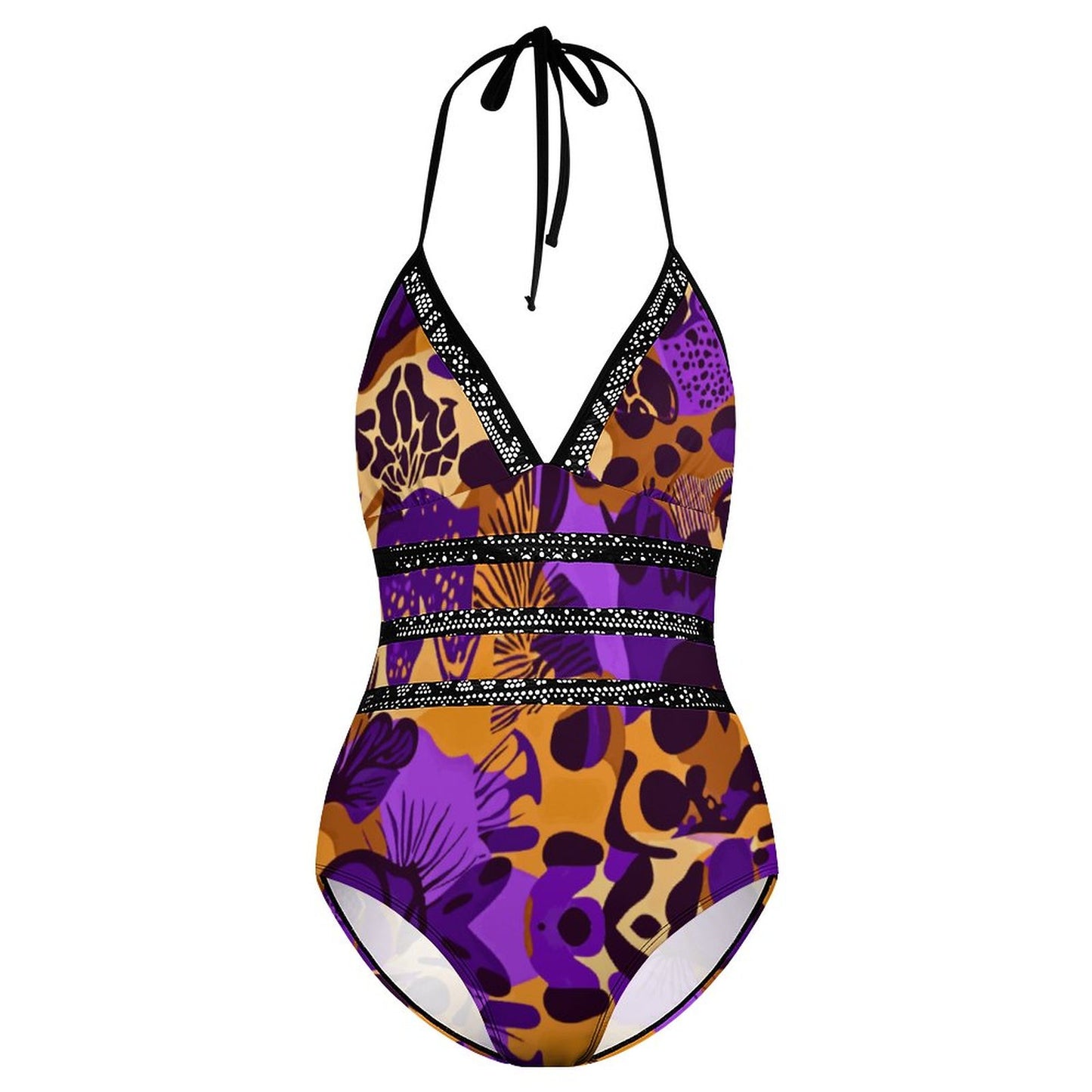 Women's Halter One-Piece Swimsuits YS20001 (All-Over Printing)