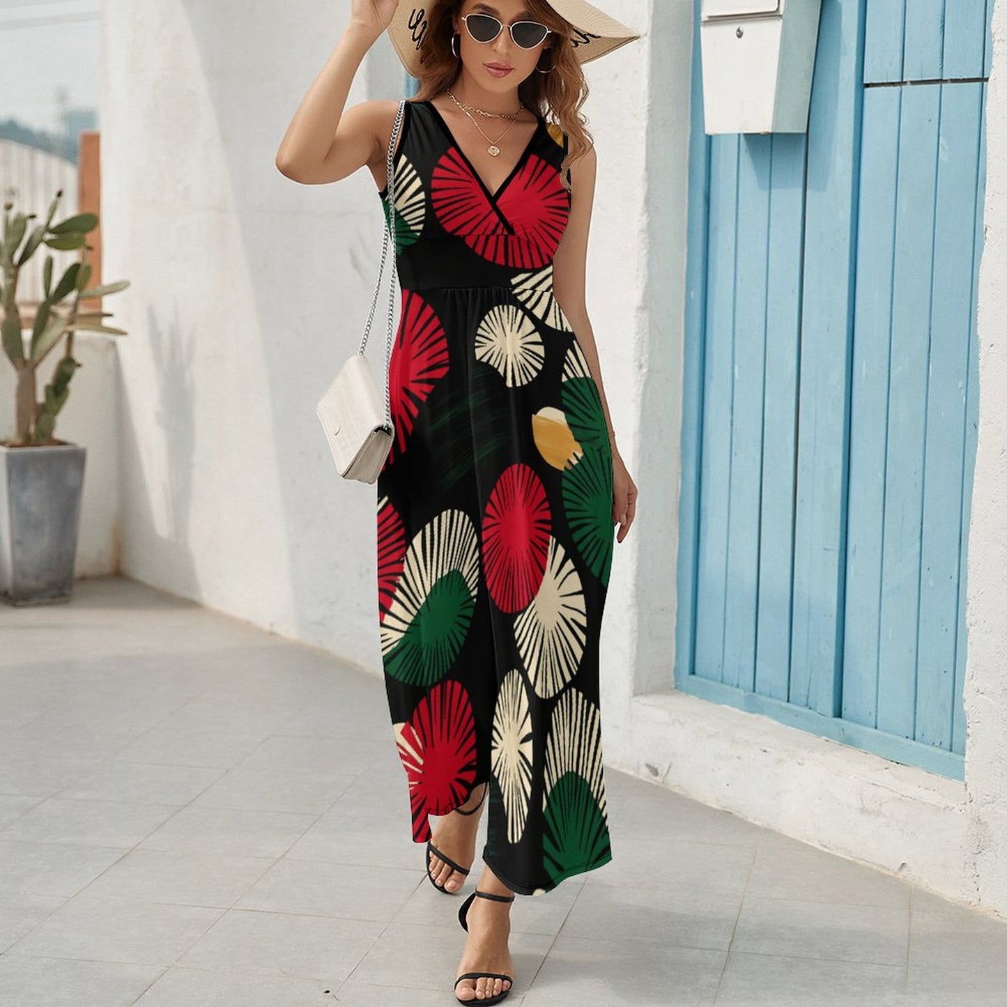 Sleeveless dress Sleeveless Long Dress (NZ028)