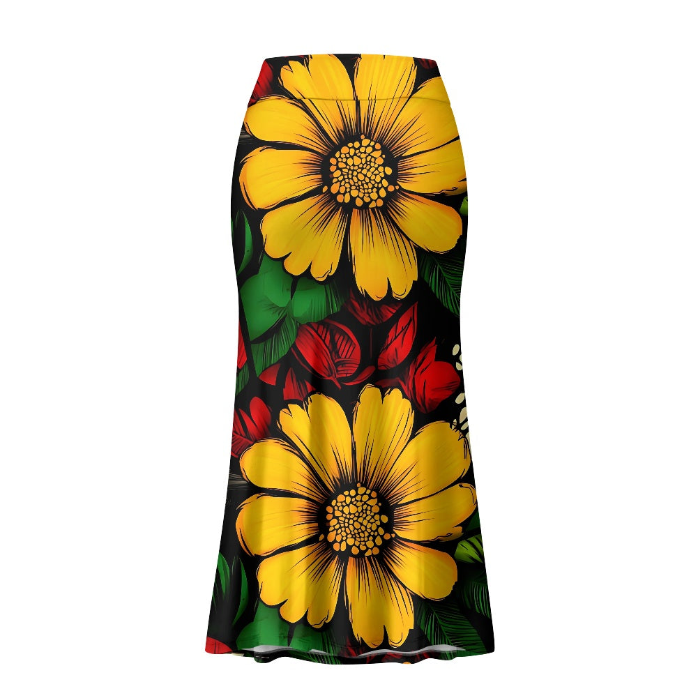High Waist Long Skirt for Women