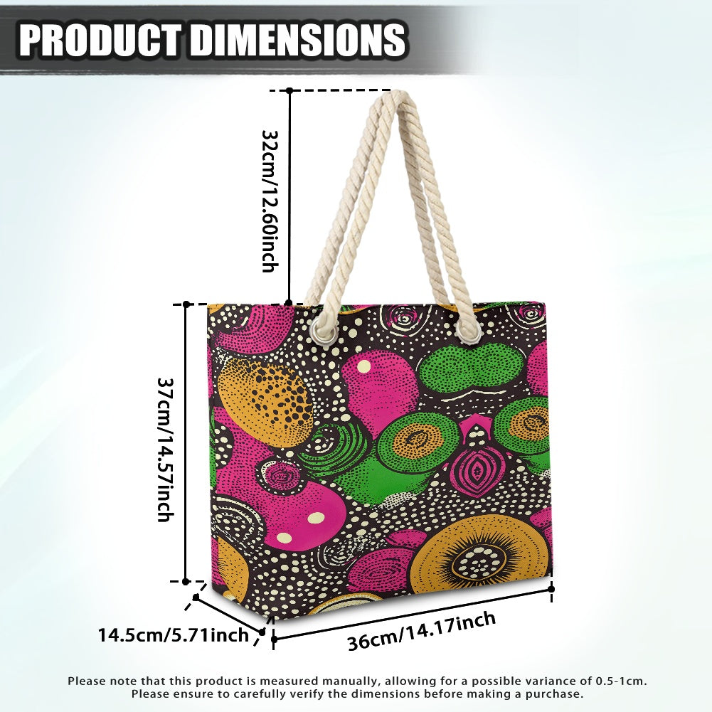Hemp rope tote bag