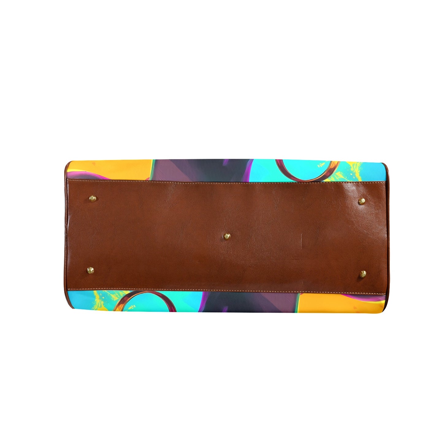 Colorful Reflection Travel Bag Large Capacity Travel Bag-Large (Brown Short Patch) (1737)
