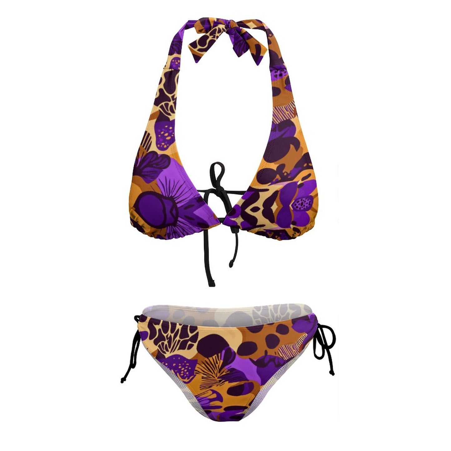 Two Piece Halter Swimsuit BK2131 (All-Over Printing)