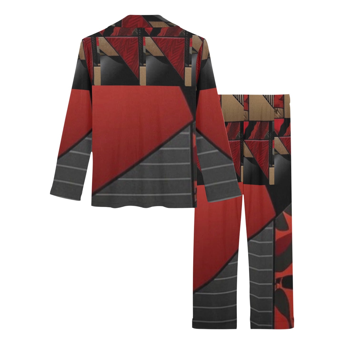 Dual Faced Women's Pajama Set Women's Long Pajama Set