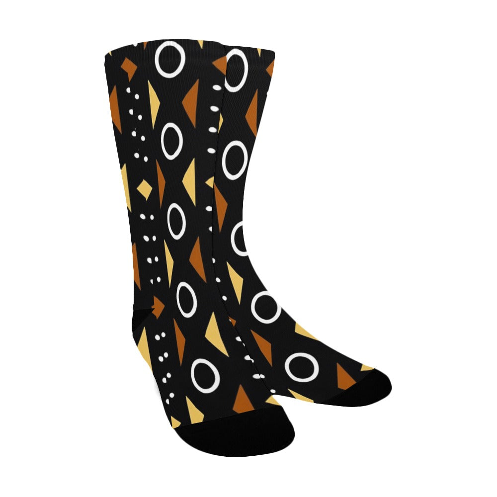 Afrocentric Pattern Men's Socks Women's Custom Socks
