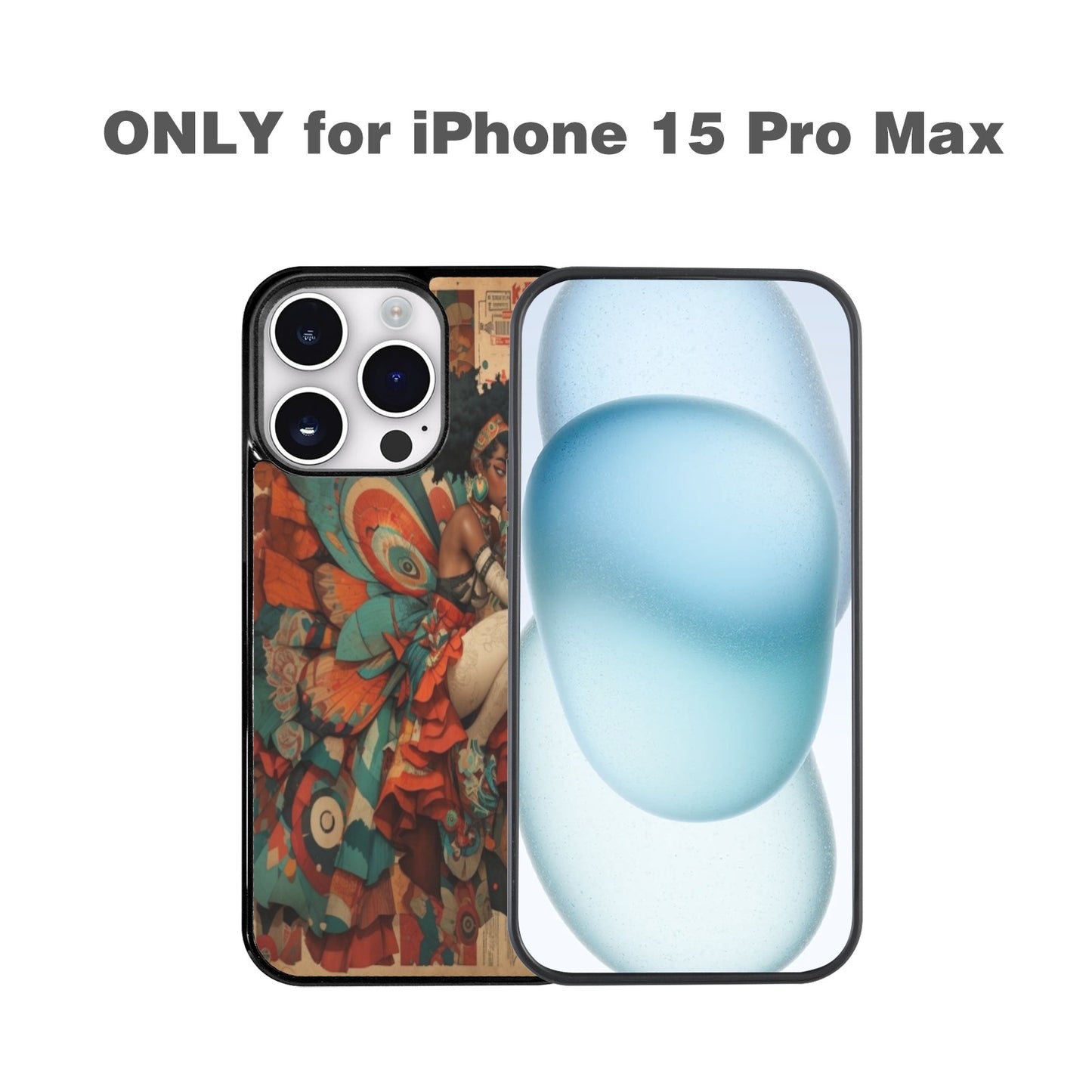 AfroCentric Butterfly Winged Ballerinas Phone Case for iPhone 15 Pro Max Phone Case for iPhone 15 Pro Max