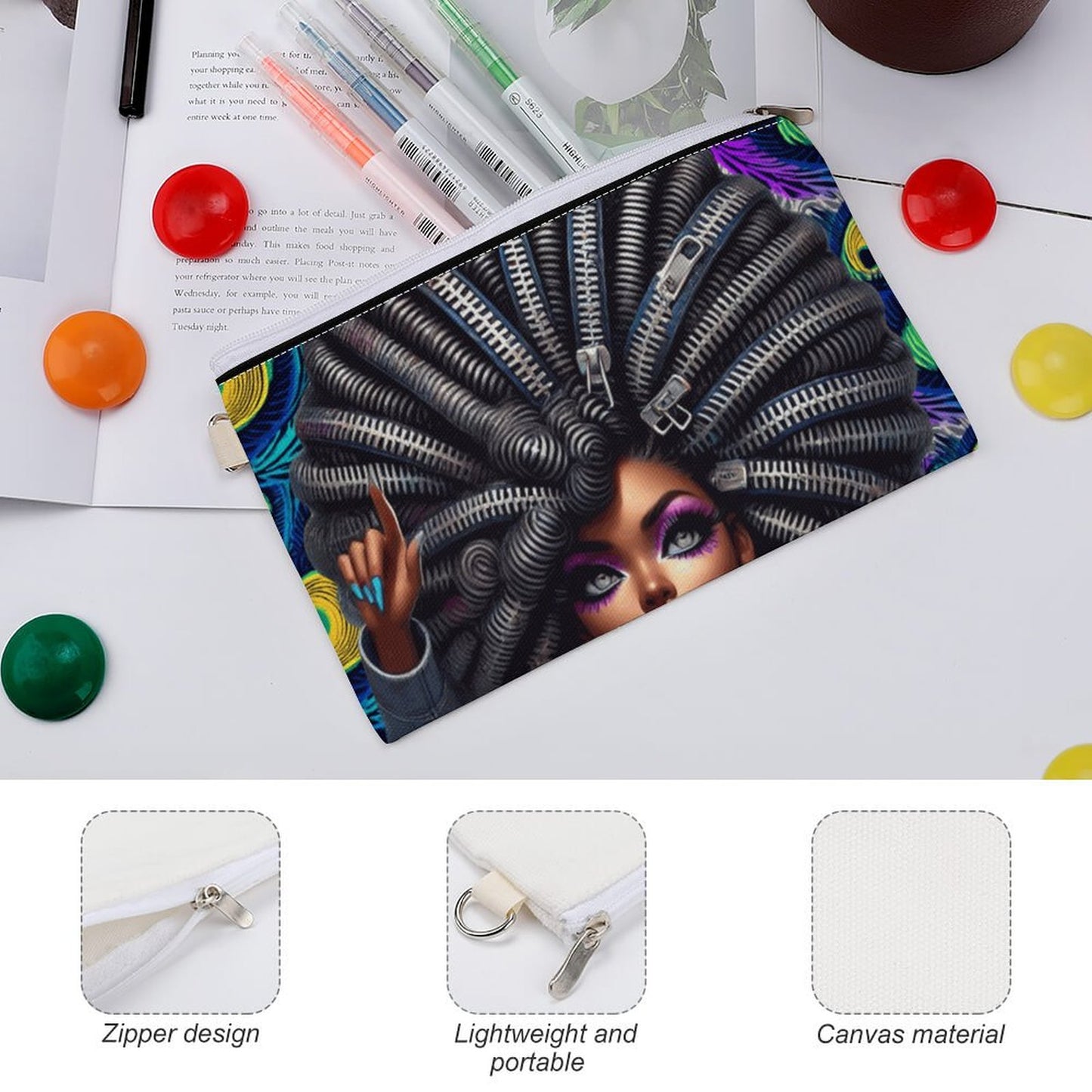 All-Over Printing Canvas Wallets