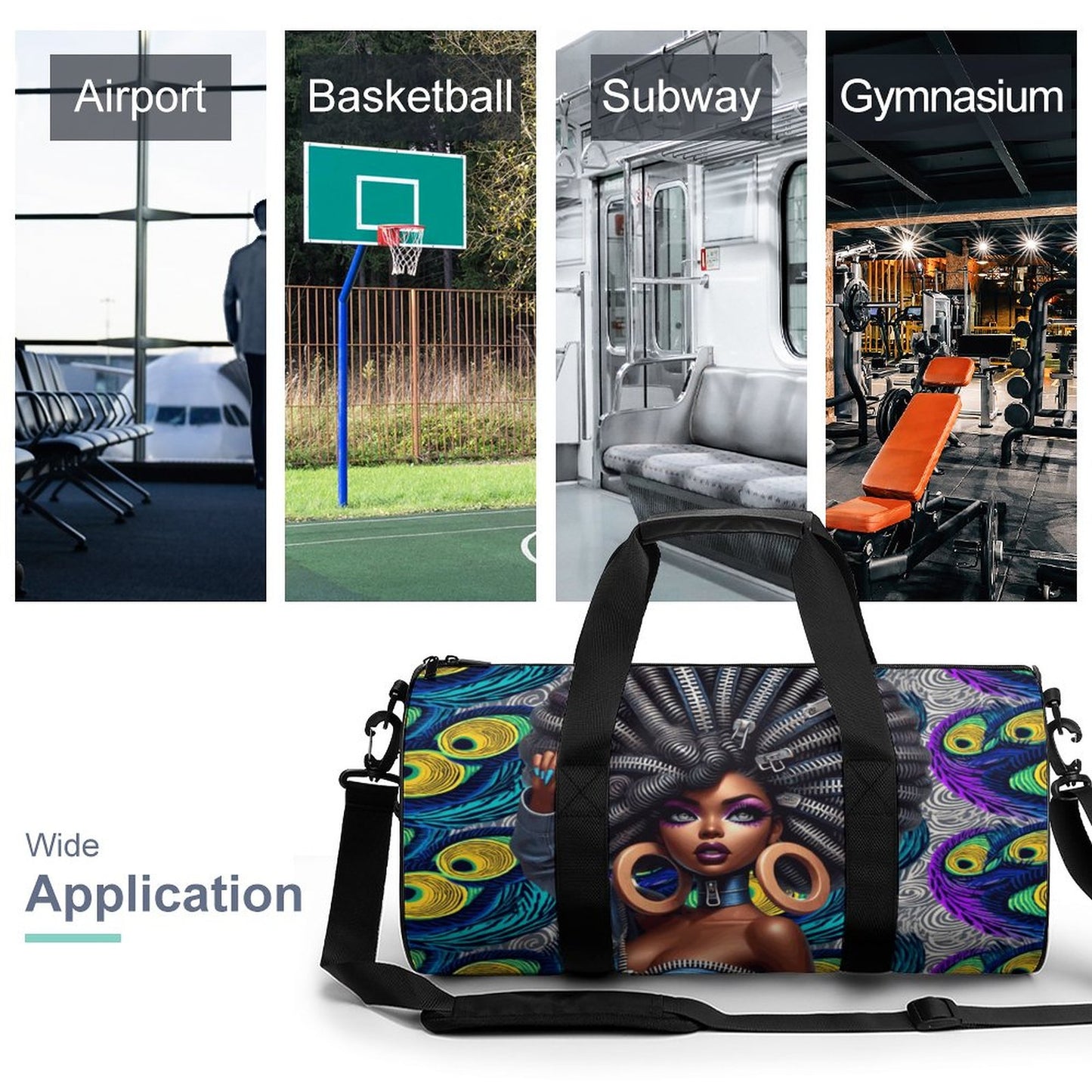 Foldable Duffel Gym Bag Q006