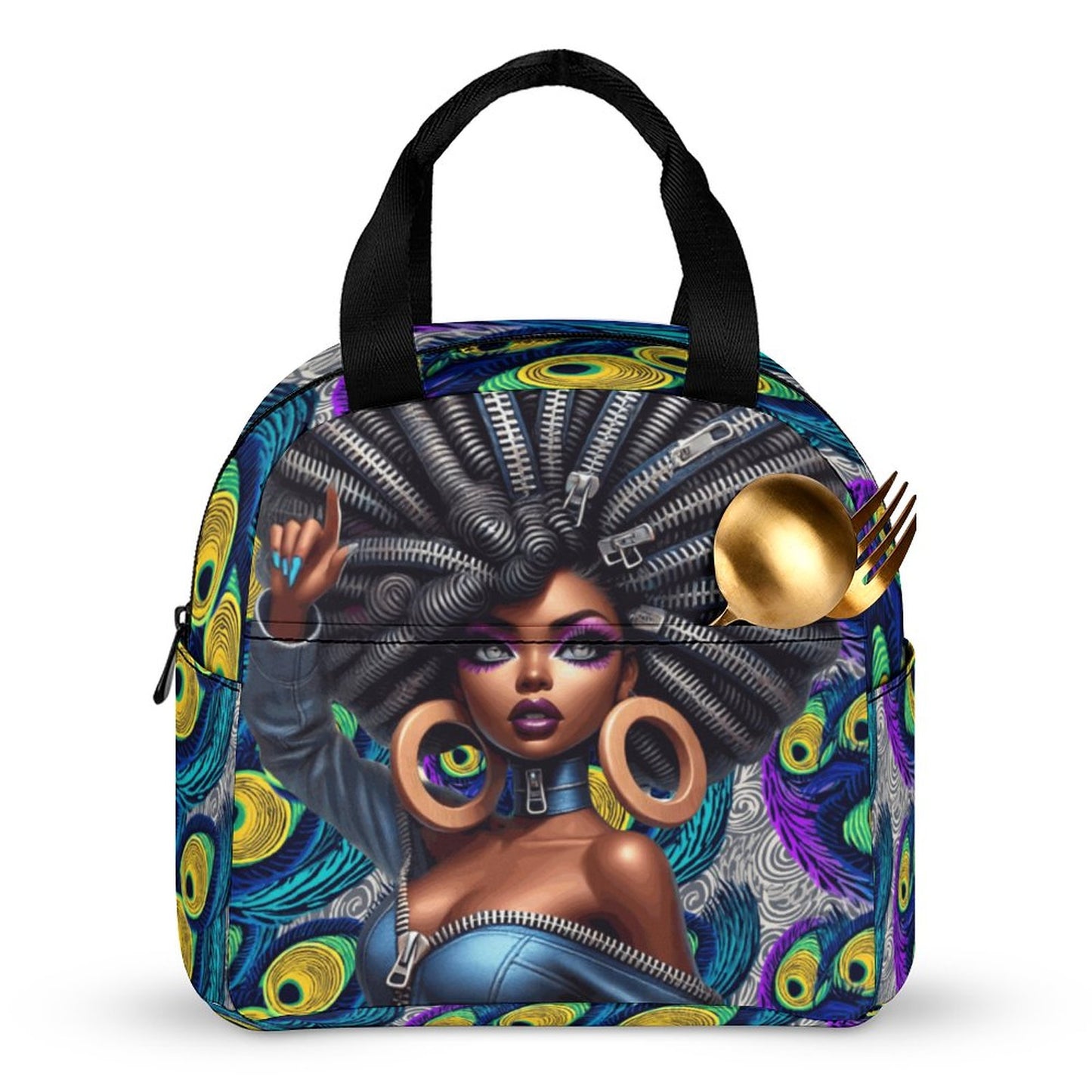 Large Insulated Lunch Totes for Adults (All-Over Printing)