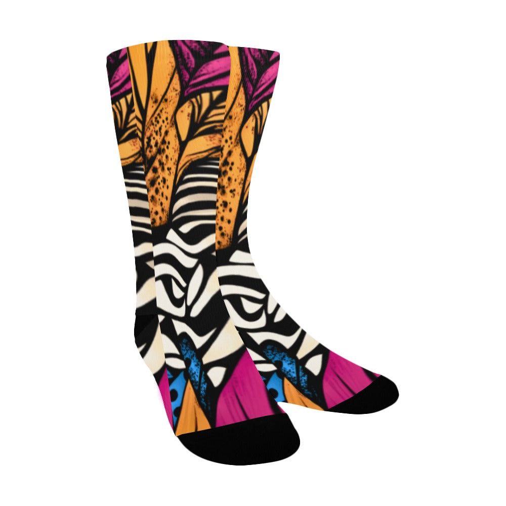Geometric Pattern Socks for Men Women's Custom Socks