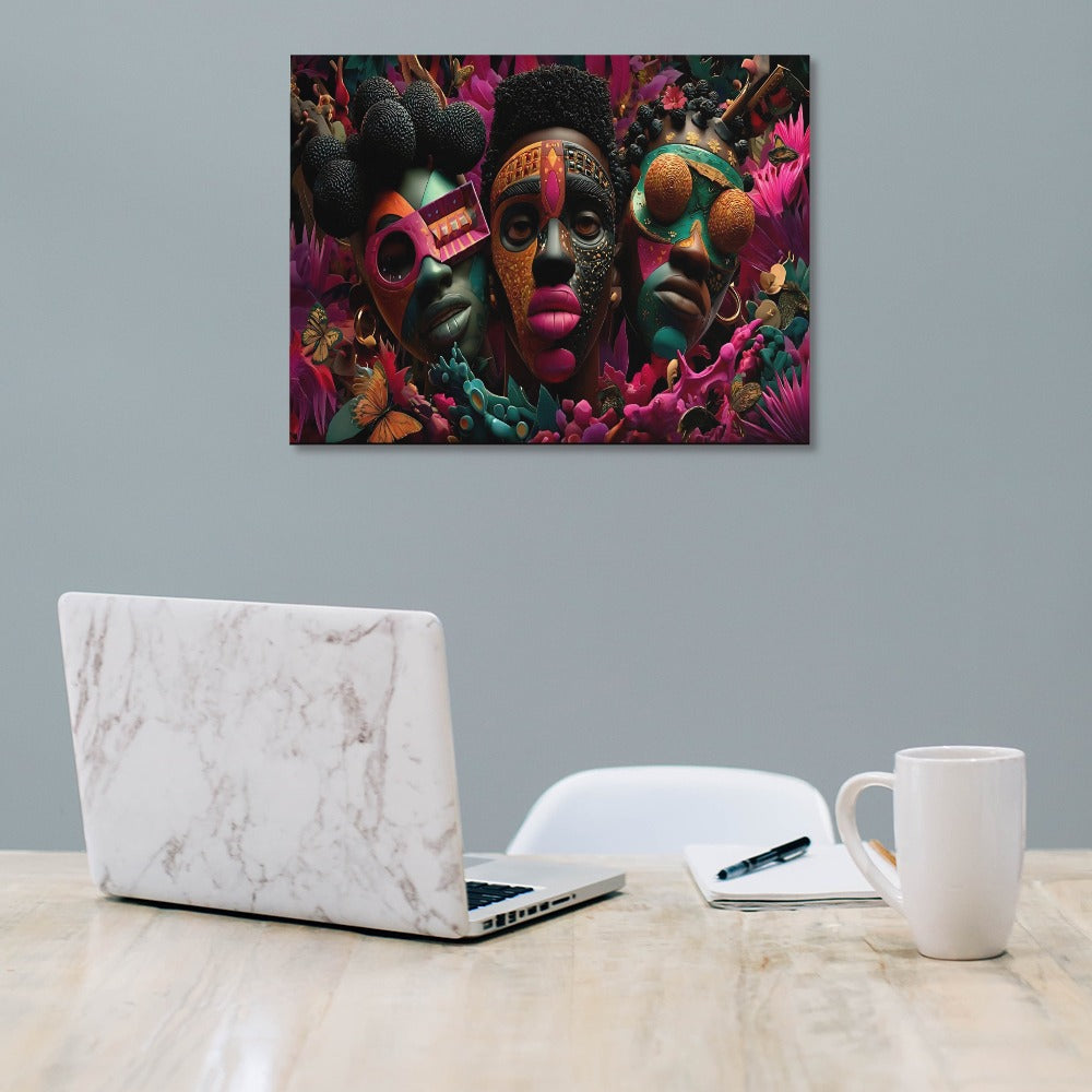 AfroCentric Canvas Print Multiple Sizes No Frame