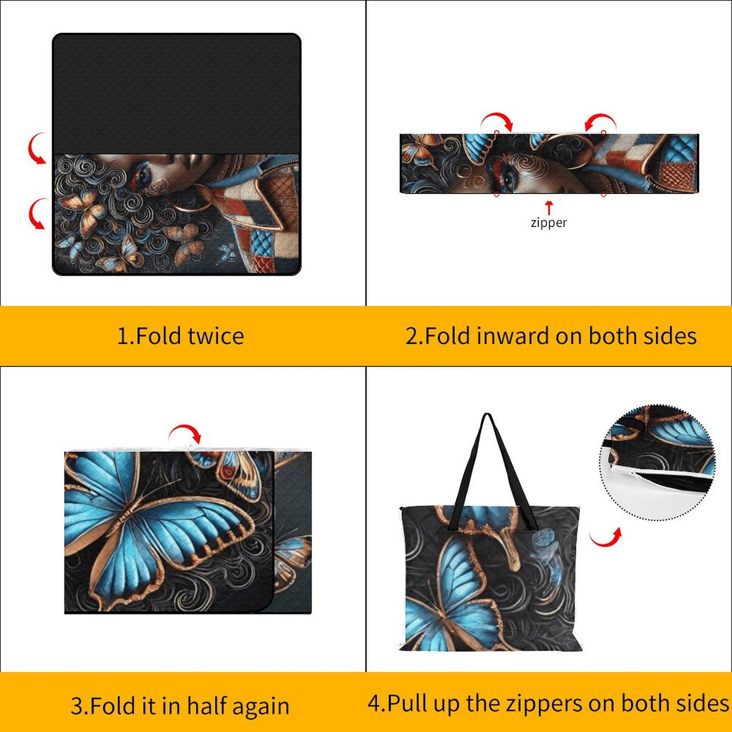 Zipper style picnic mat Zipper Picnic Mat (200*200)