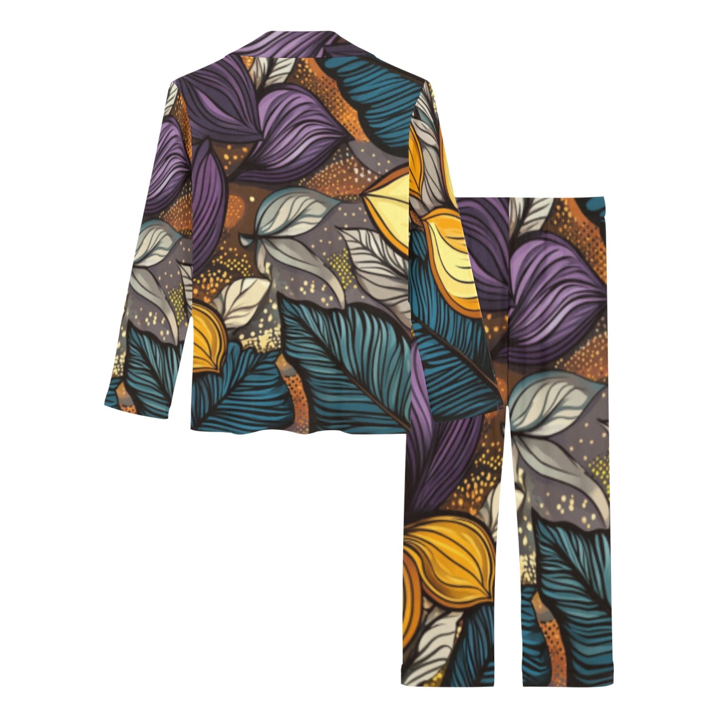 Floral Pattern Women's Pajama Set Women's Long Pajama Set