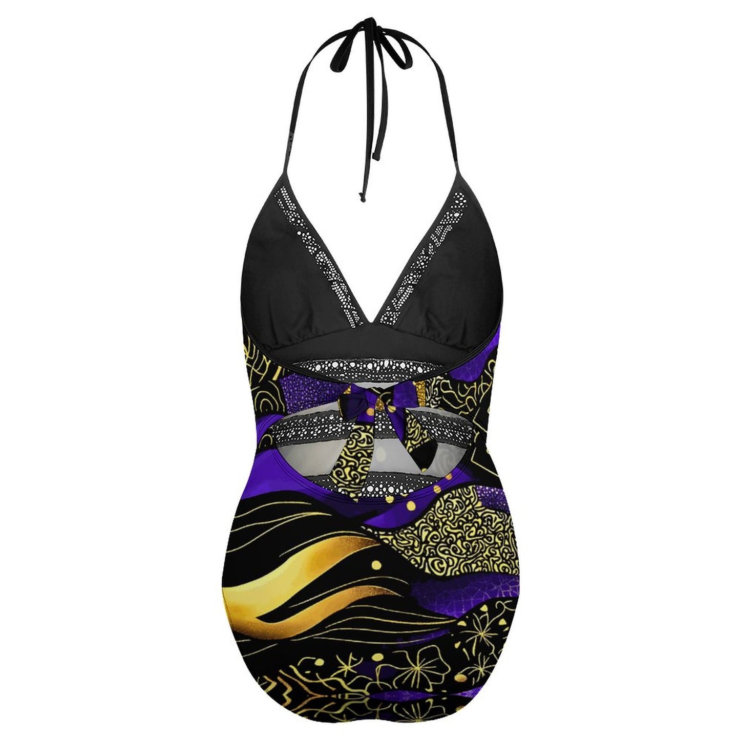 Women's Halter One-Piece Swimsuits YS20001 (All-Over Printing)