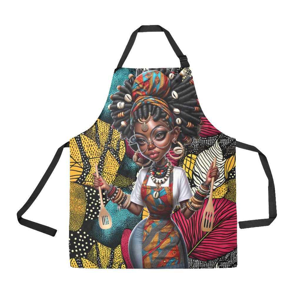AfroChef Mode Kitchen Apron All Over Print Apron