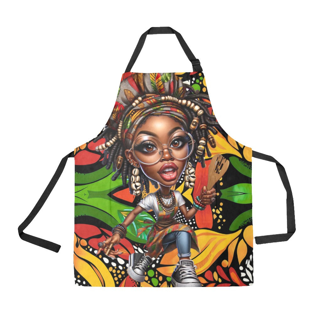 AfroChef Mode Kitchen Apron All Over Print Apron