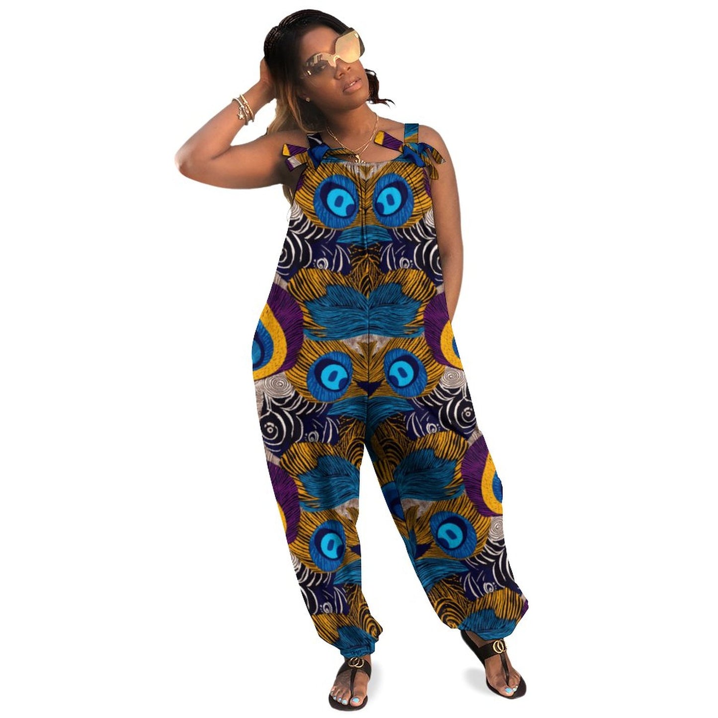 Spaghetti Strap Jumpsuit RP (All-Over Printing)