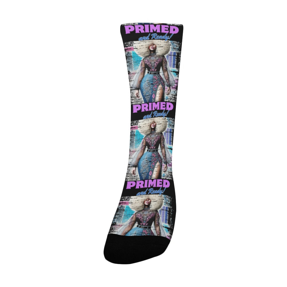 Primed and Ready Socks Custom Socks for Women