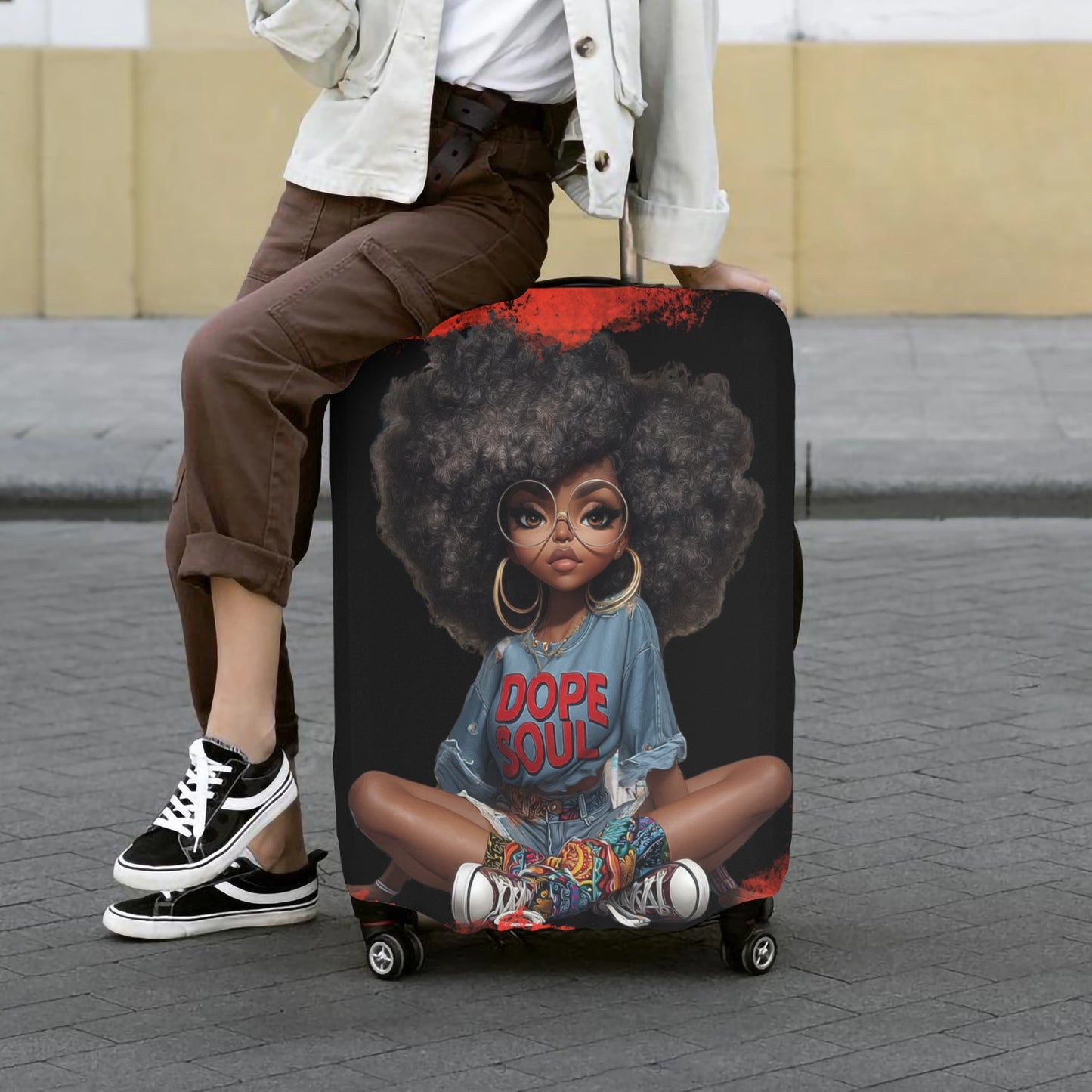 Dope Soul Luggage Cover/Luggage Cover/Extra Large 28"-30" Luggage Cover/Extra Large 28"-30"
