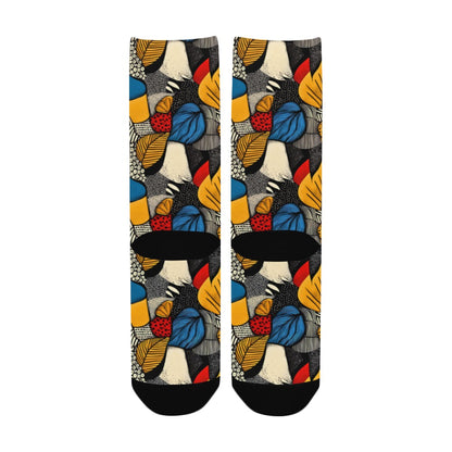 Geometric Pattern Socks for Men Women's Custom Socks