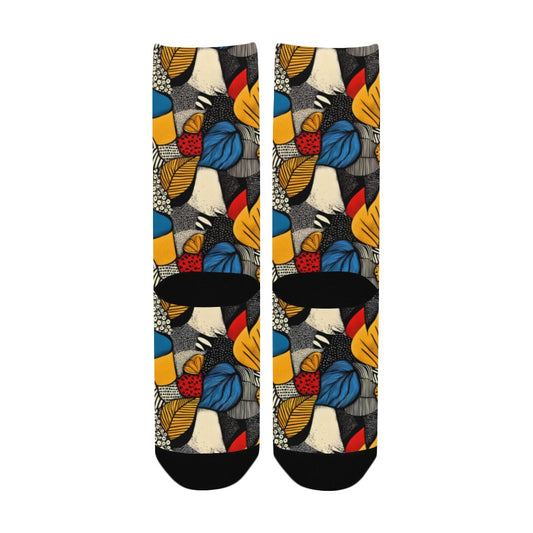 Geometric Pattern Socks for Men Women's Custom Socks