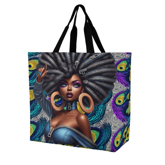 Large One Shoulder Shopping Bag (All-Over Printing)
