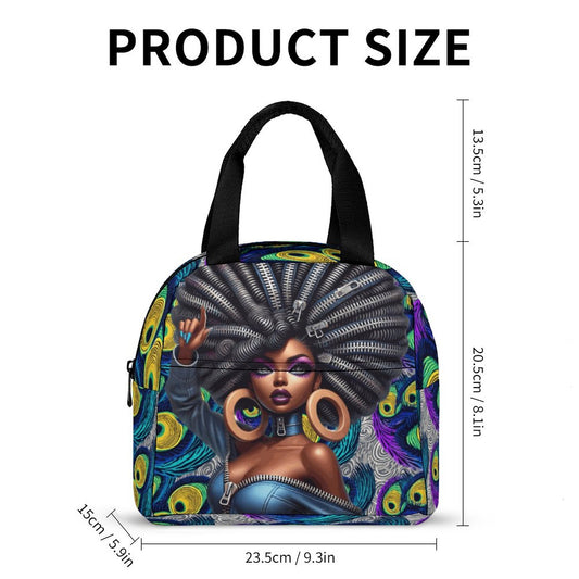 Insulated Lunch Bag with Pocket (All-Over Printing)