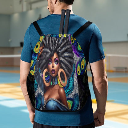 Waffle Cloth Sprots Drawstring Bag (Multi-Sites)
