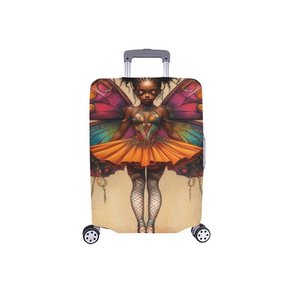 AfroCentric Butterfly Winged Ballerinas Luggage Cover/ Small 18"-21" Luggage Cover/Small 18"-21"