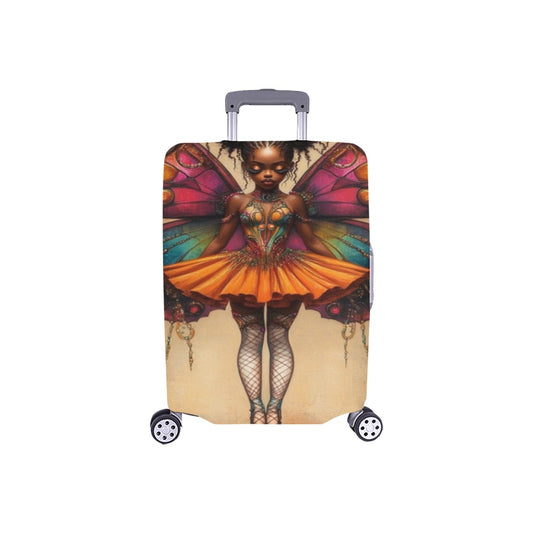 AfroCentric Butterfly Winged Ballerinas Luggage Cover/ Small 18"-21" Luggage Cover/Small 18"-21"