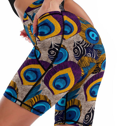 250gsm Knee-Length Yoga Shorts YJ008 (All-over Printing)