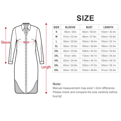 Long sleeved shirt dress Button-Up Long Sleeve Shirt Dress