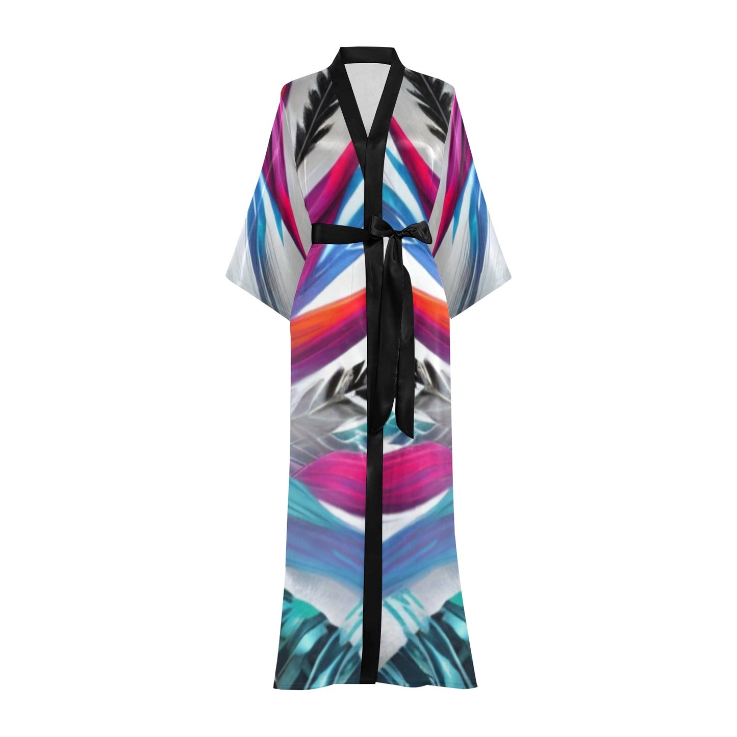 Sophistication At Its Best Long Kimono Robe