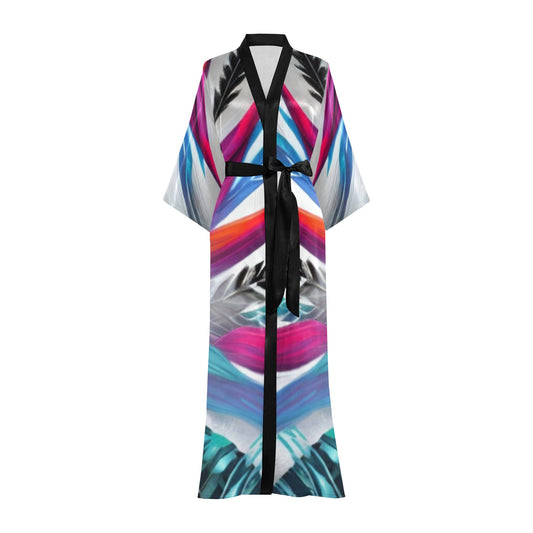 Sophistication At Its Best Long Kimono Robe