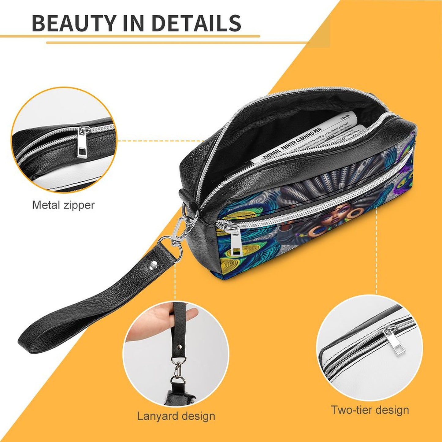 Versatile Cosmetic Bag & Pencil Case Pouch