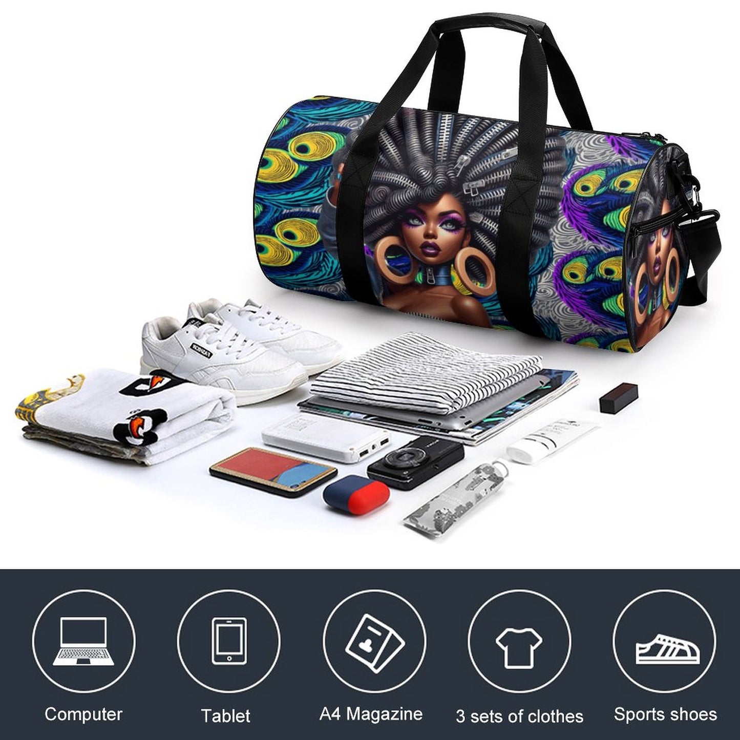 Foldable Duffel Gym Bag Q006