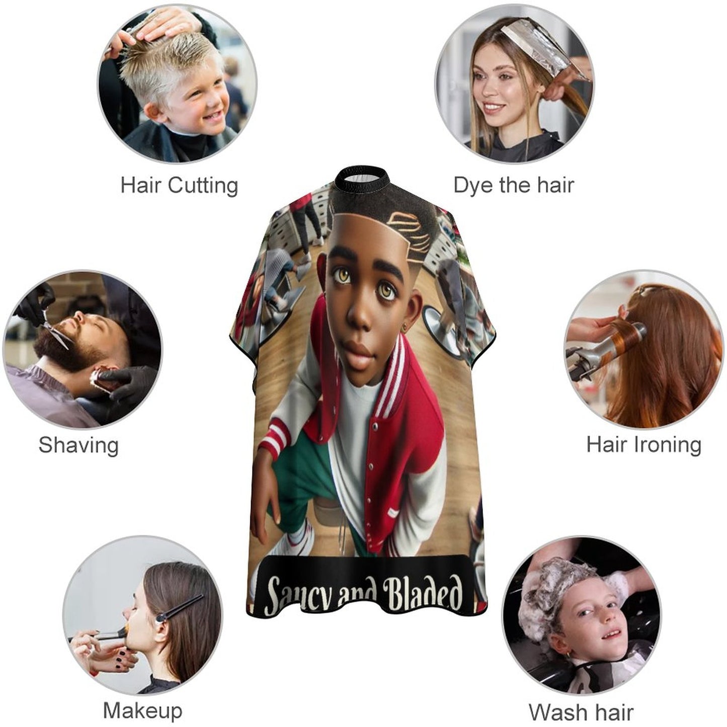 Saucy and Faded Children's Barber Apron