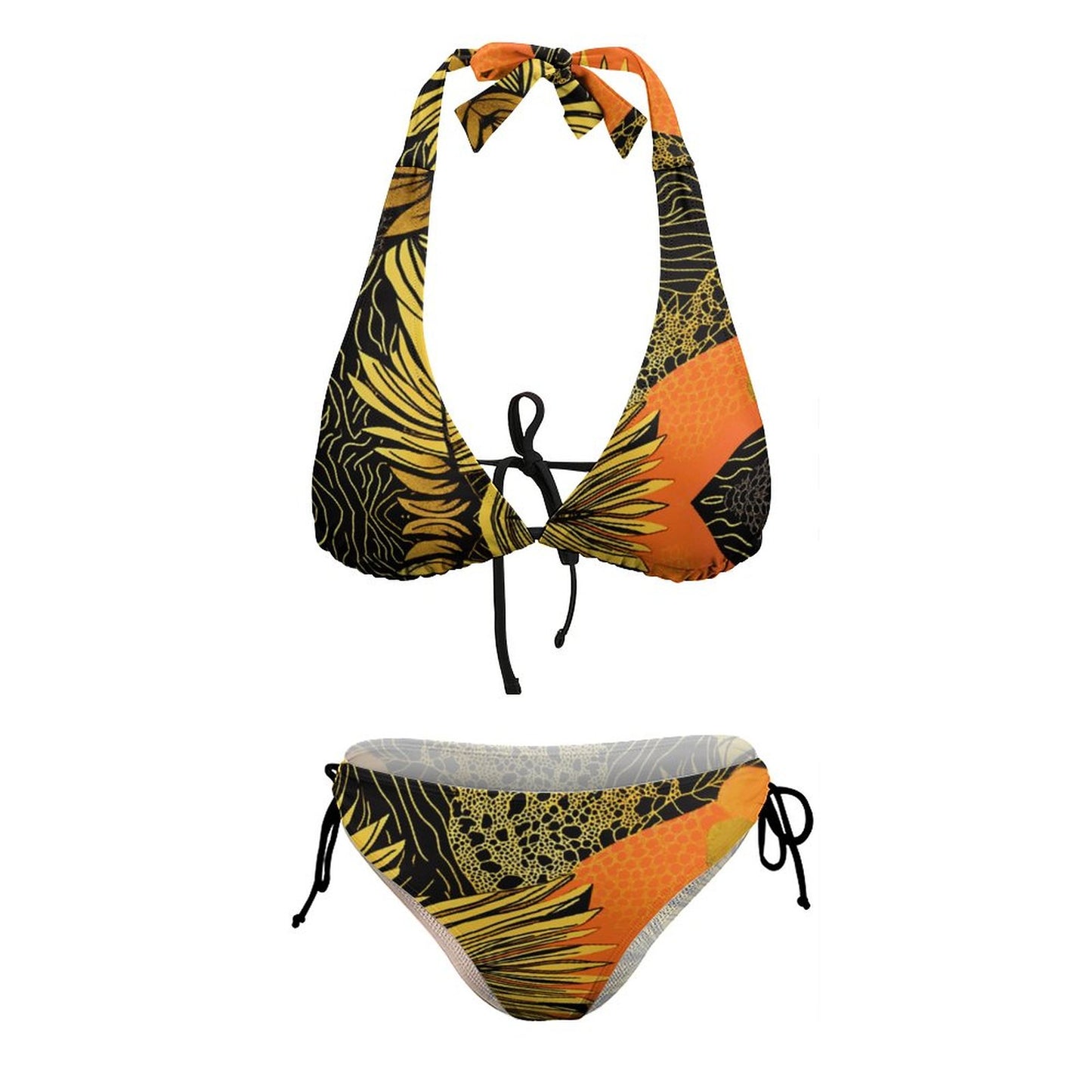 Two Piece Halter Swimsuit BK2131 (All-Over Printing)