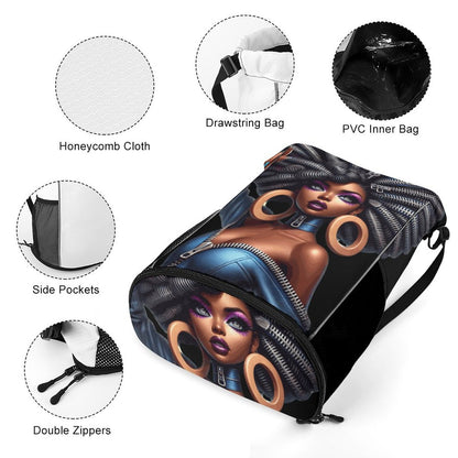 Waffle Cloth Drawstring Bag (One Site)