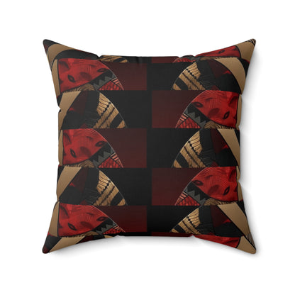 Dual Faced Spun Polyester Square Pillow #DF1