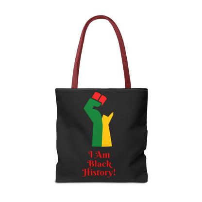 Empowering Black History Tote Bag - "I Am Black History!"